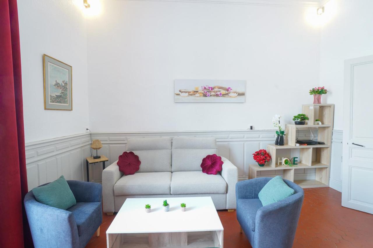 Appartement Du Forum,La Gare, 50 M2 , Climatisation, Garage, Cour Нарбон Екстериор снимка