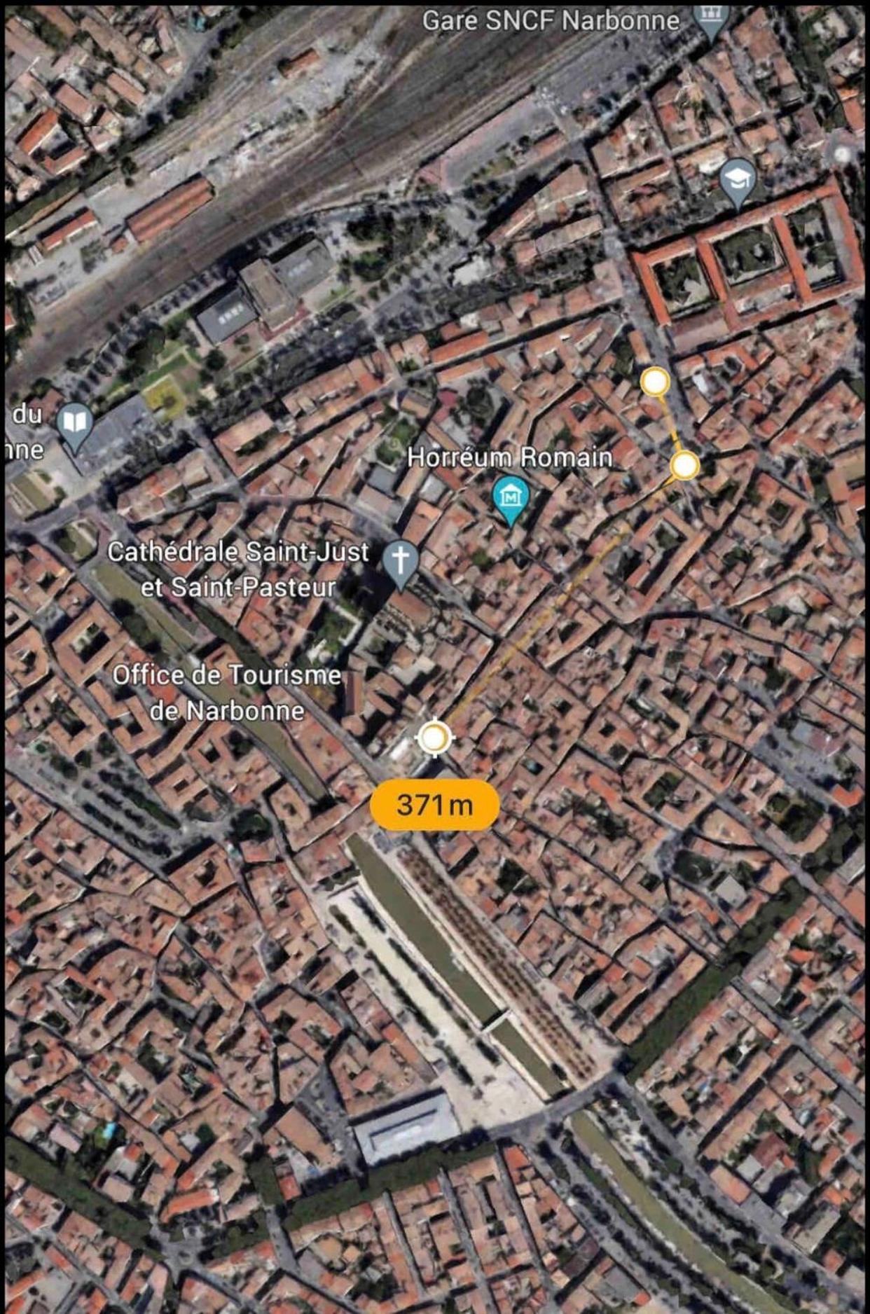 Appartement Du Forum,La Gare, 50 M2 , Climatisation, Garage, Cour Нарбон Екстериор снимка