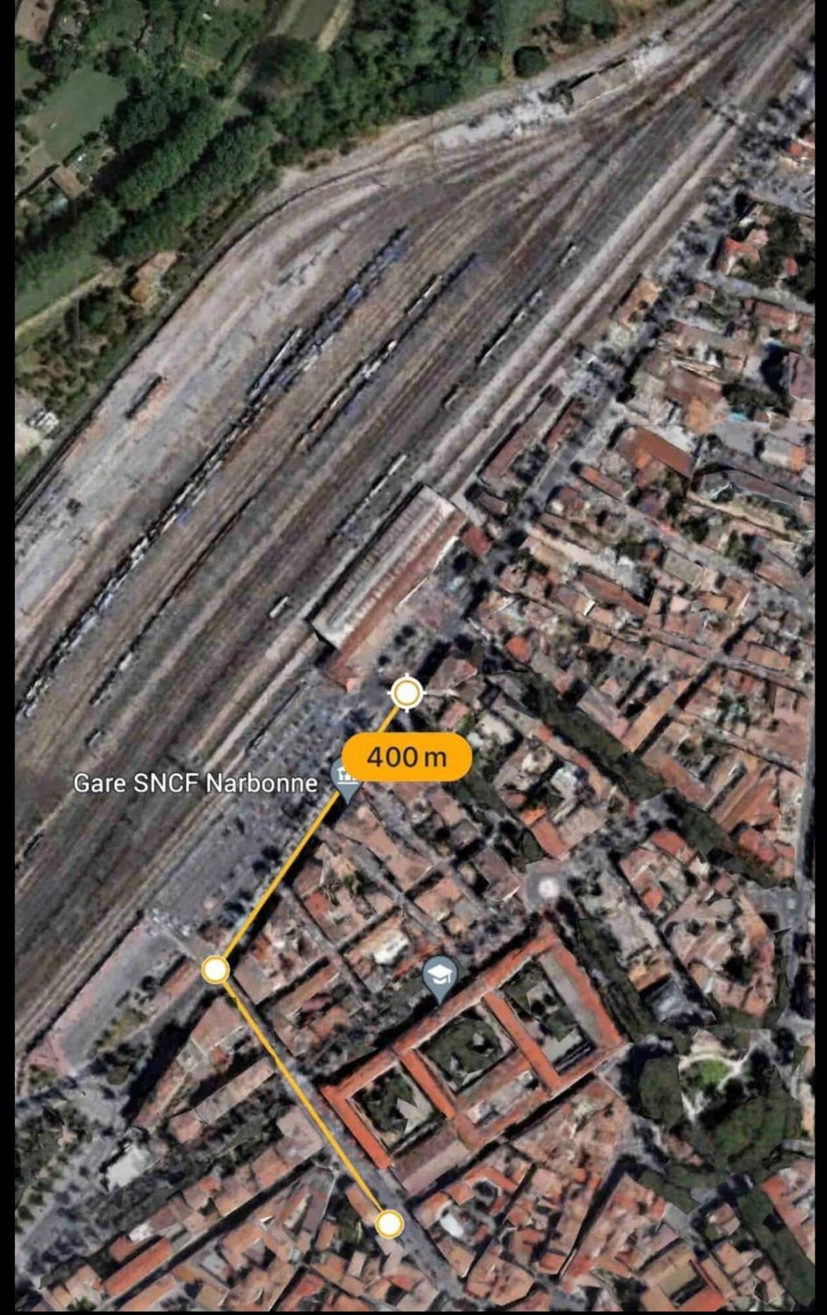 Appartement Du Forum,La Gare, 50 M2 , Climatisation, Garage, Cour Нарбон Екстериор снимка